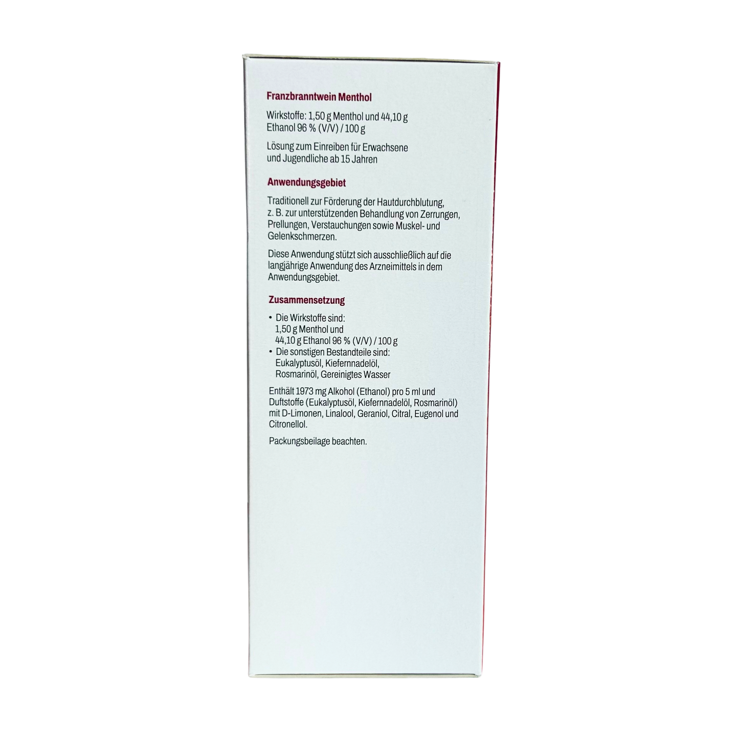 Franzbranntwein Menthol