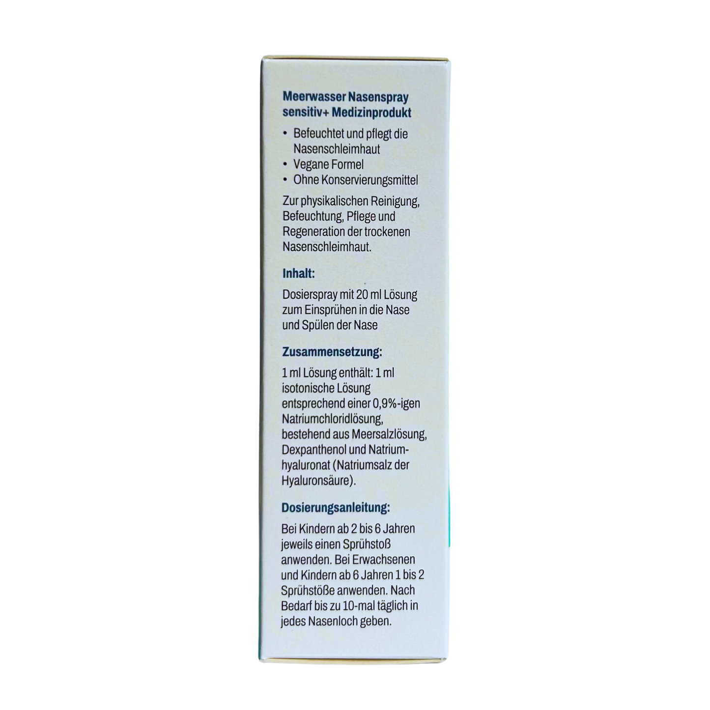 Meerwasser Nasenspray Sensitive+
