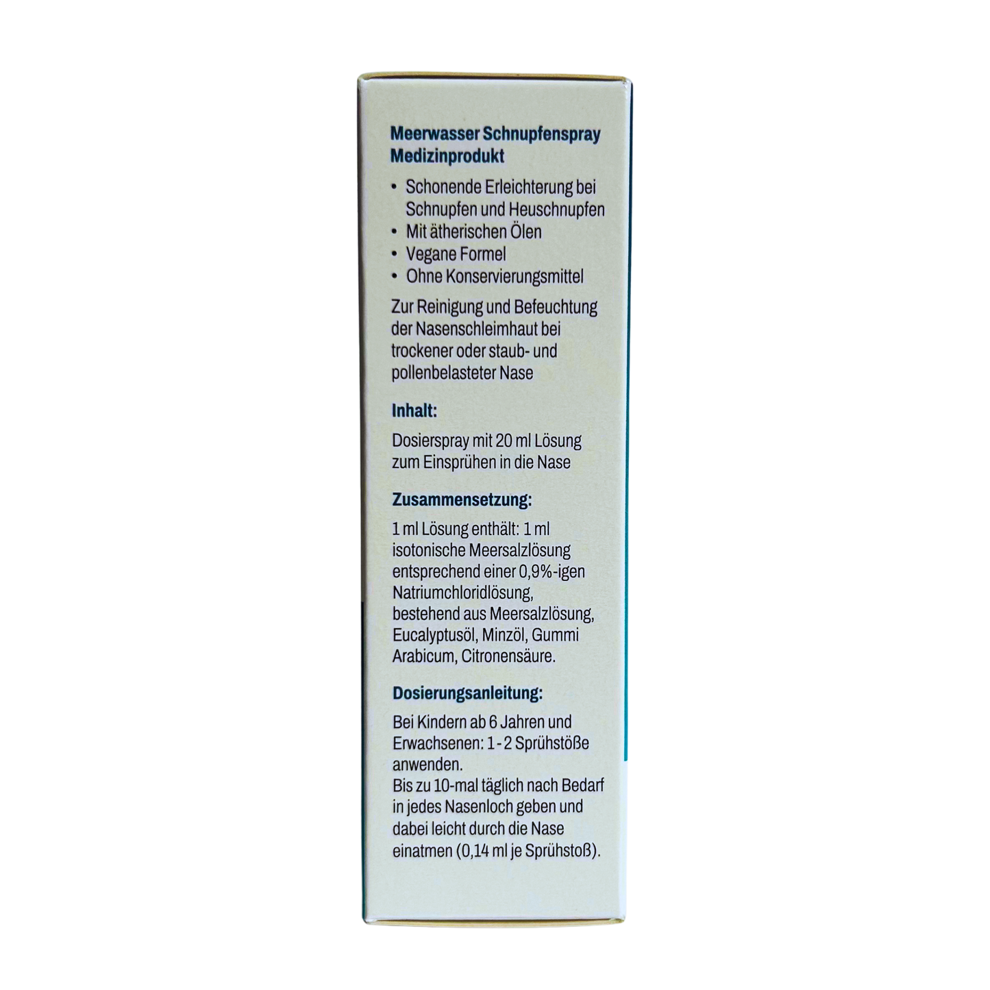 Meerwasser Schnupfenspray